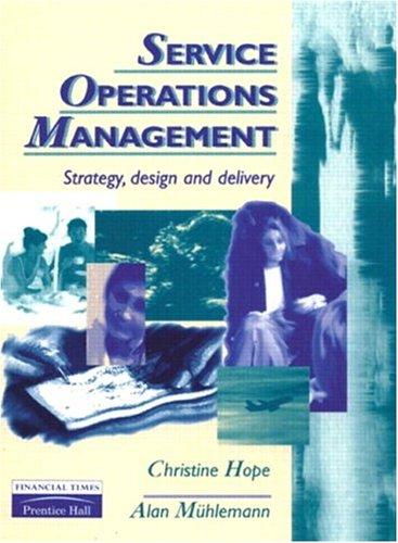 Cover for Service operations management