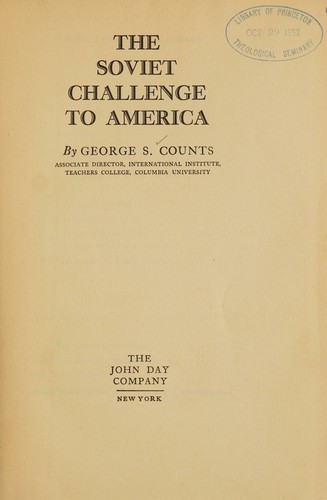Cover for The soviet challenge to America