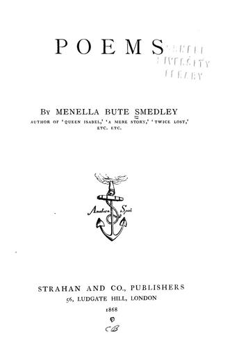 Cover for Poems
