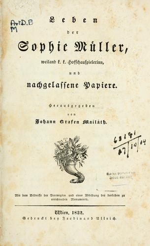 Cover for Leben der Sophie Müller