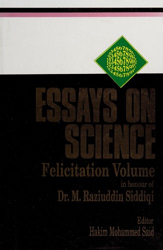 Cover for Essays on science