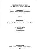 Cover for Lappische Grammatik mit Lesestücken