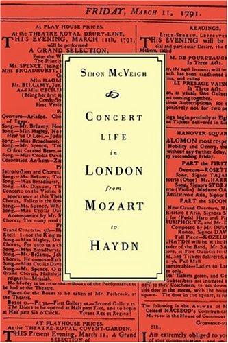 Cover for Concert Life in London from Mozart to Haydn