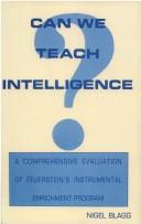 Cover for Can We Teach Intelligence?