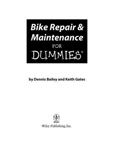 Cover for Bike repair & maintenance for dummies