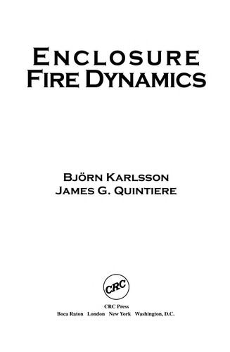Cover for Enclosure fire dynamics