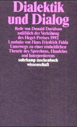 Cover for Dialektik und Dialog.
