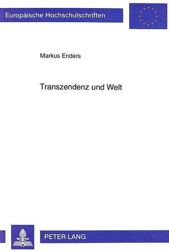 Cover for Transzendenz und Welt