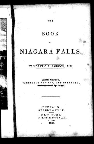 Cover for The book of Niagara Falls