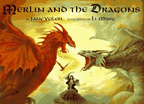 Cover for Merlin and the dragons