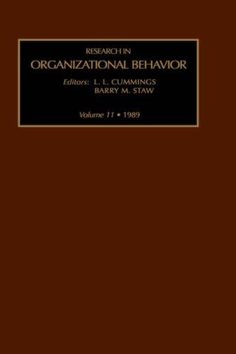 Cover for Research in Organizational Behavior
