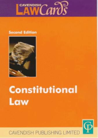 Cover for Constitutional Law (Lawcards)