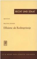 Cover for Effizienz als Rechtsprinzip.