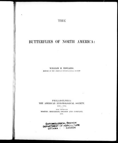 Cover for The butterflies of North America