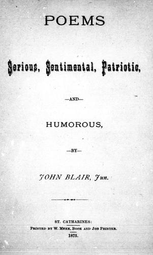 Cover for Poems