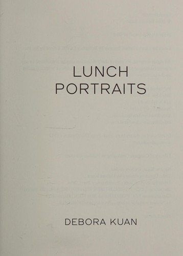 Cover for Lunch portraits