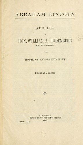 Cover for Abraham Lincoln