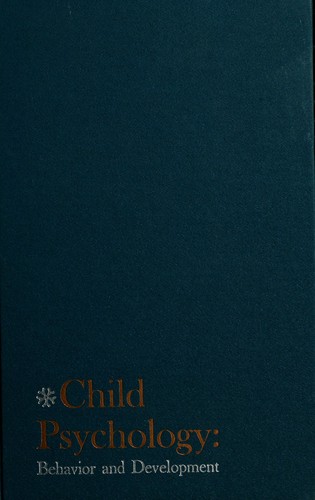 Cover for Child psychology: behavior and development