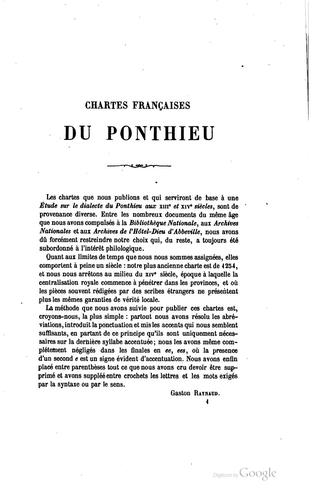 Cover for Étude sur le dialecte picard dans le Ponthieu d'après les chartes des XIII ...
