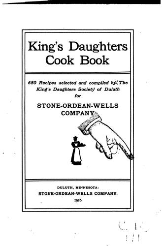 Cover for King's Daughters Cook Book: 680 Recipes