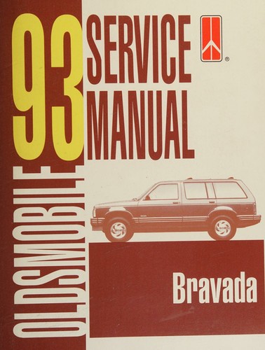 Cover for 1993 Oldsmobile Bravada Service Manual.