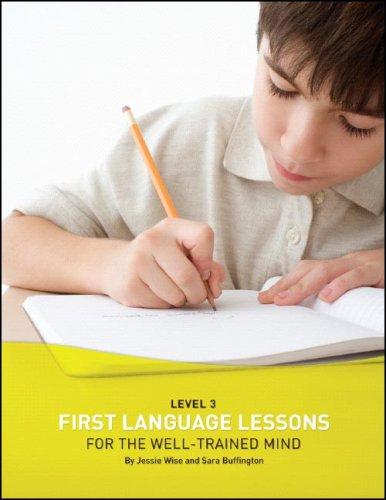 Cover for First Language Lessons for the Well-Trained Mind, Level 3 Student Workbook