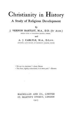 Cover for Christianity in history