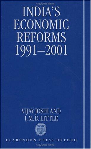 Cover for India's economic reforms, 1991-2001
