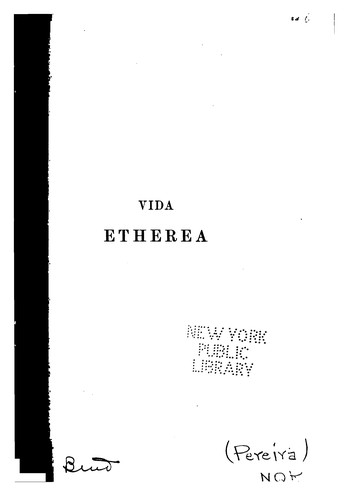 Cover for Vida etherea