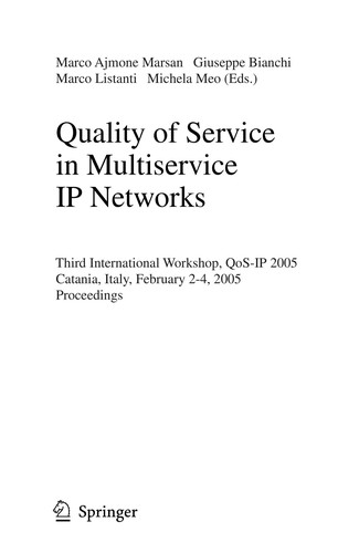 Cover for Quality of service in multiservice IP networks