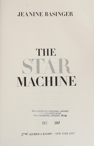 Cover for The star machine