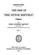 Cover for The rise of the Dutch republic