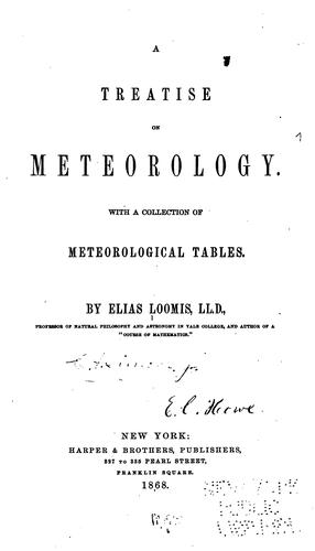 Cover for A treatise on meteorology