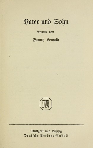 Cover for Vater und Sohn