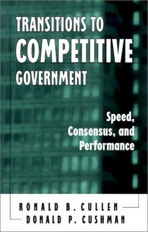 Cover for Transitions to Competitive Government