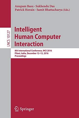 Cover for Intelligent Human Computer Interaction