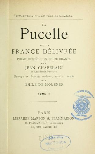Cover for La Pucelle, ou, La France délivrée
