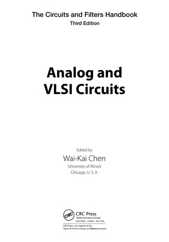 Cover for Analog and VLSI Circuits