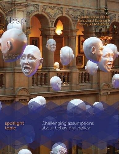 Cover for Behavioral Science & Policy