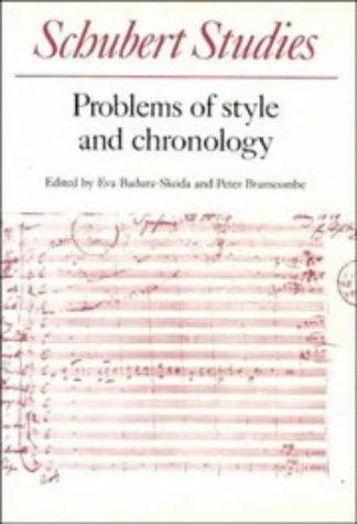 Cover for Schubert studies