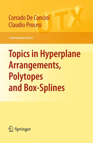 Cover for Topics in hyperplane arrangements, polytopes and box-splines