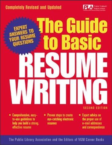 Cover for The guide to basic resume writing