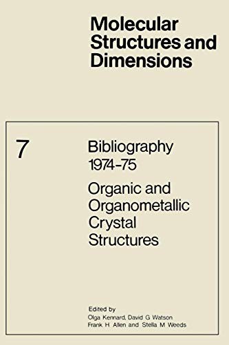 Cover for Bibliography 1974-75 Organic and Organometallic Crystal Structures