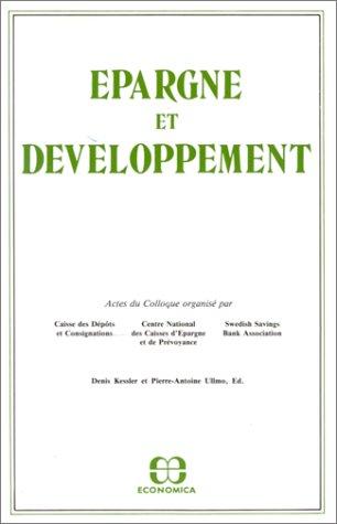 Cover for Epargne et développement