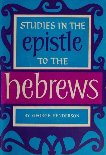 Cover for Studies in the Epistle to the Hebrews