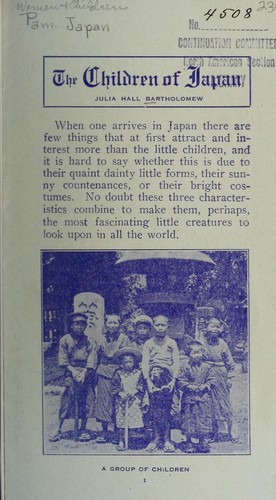 Cover for The children of Japan