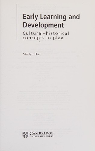 Cover for Early learning and development