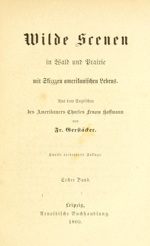 Cover for Wilde Scenen in Wald und Prairie