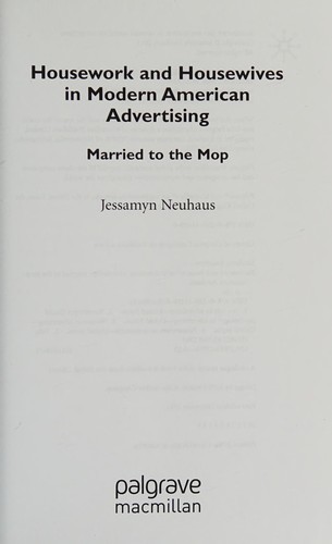 Cover for Housework and housewives in American advertising