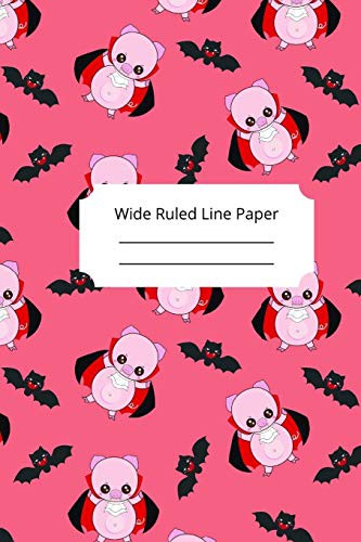 Cover for Cute Baby Pig Theme Wide Ruled Line Paper